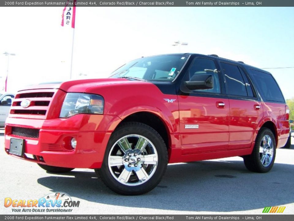 2008 Ford Expedition Funkmaster Flex Limited 4x4 Colorado Red/Black / Charcoal Black/Red Photo #8