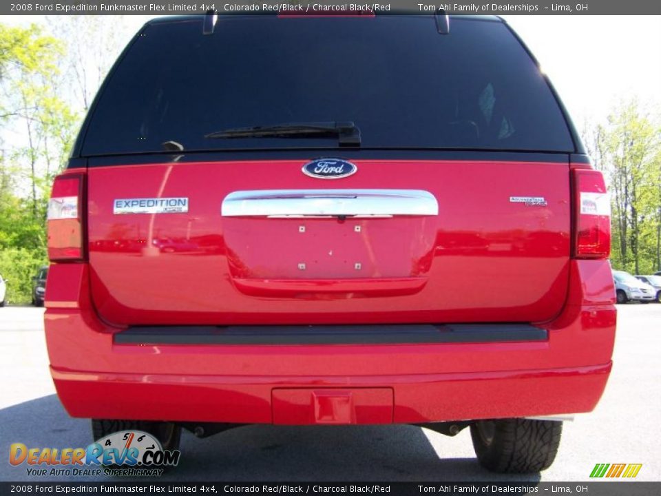 2008 Ford Expedition Funkmaster Flex Limited 4x4 Colorado Red/Black / Charcoal Black/Red Photo #9