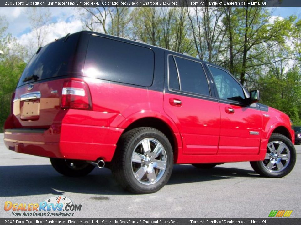 2008 Ford Expedition Funkmaster Flex Limited 4x4 Colorado Red/Black / Charcoal Black/Red Photo #10