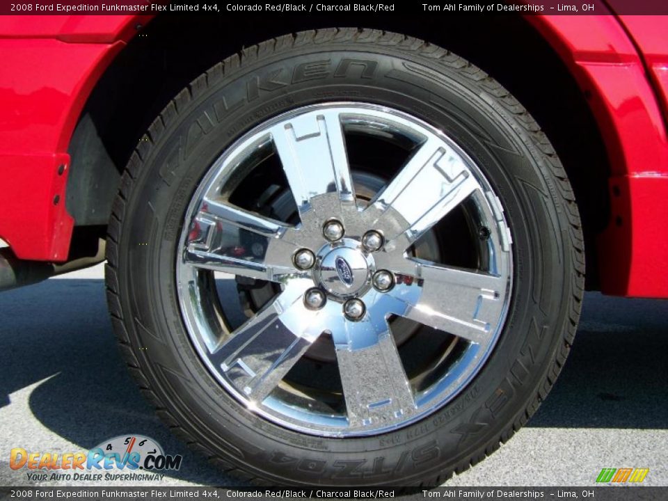 2008 Ford Expedition Funkmaster Flex Limited 4x4 Colorado Red/Black / Charcoal Black/Red Photo #11