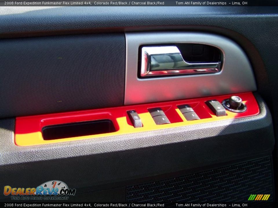 2008 Ford Expedition Funkmaster Flex Limited 4x4 Colorado Red/Black / Charcoal Black/Red Photo #16