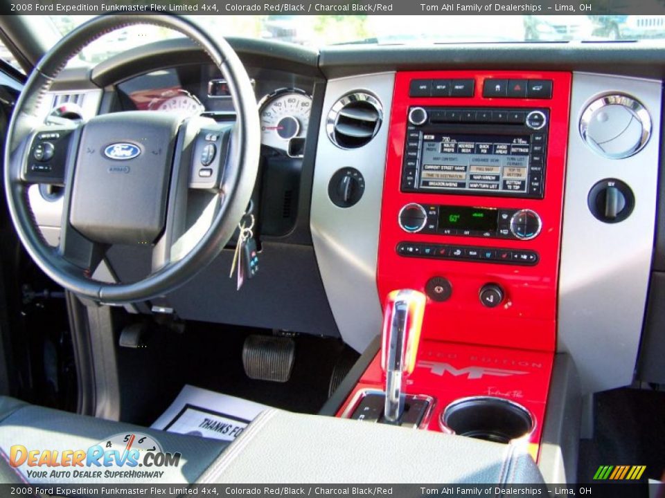 2008 Ford Expedition Funkmaster Flex Limited 4x4 Colorado Red/Black / Charcoal Black/Red Photo #26