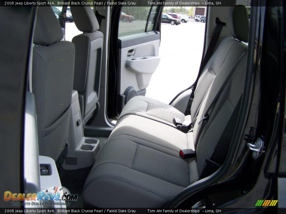 2008 Jeep Liberty Sport 4x4 Brilliant Black Crystal Pearl / Pastel Slate Gray Photo #11