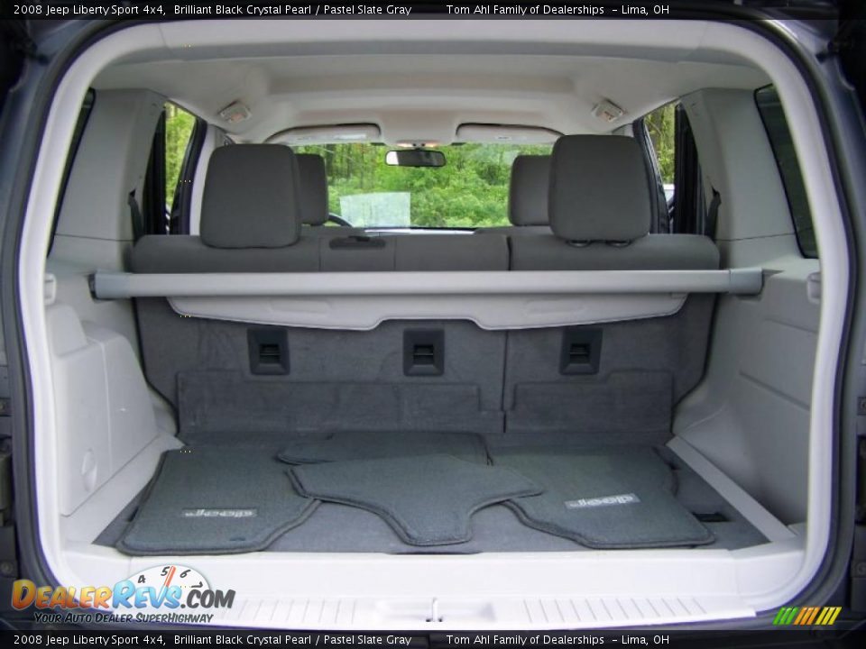 2008 Jeep Liberty Sport 4x4 Brilliant Black Crystal Pearl / Pastel Slate Gray Photo #12