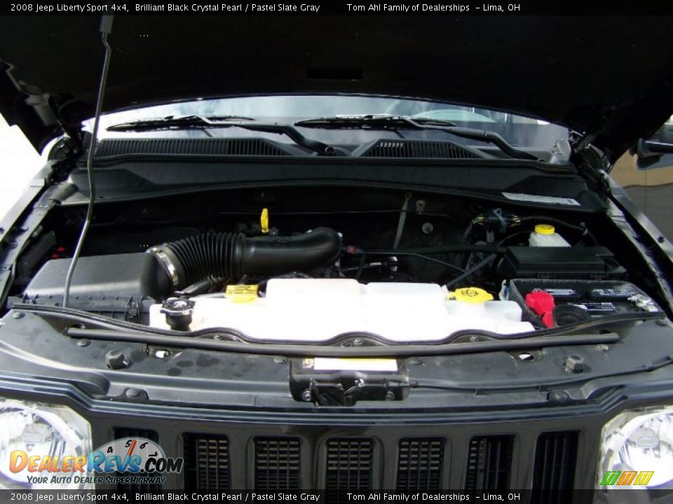 2008 Jeep Liberty Sport 4x4 Brilliant Black Crystal Pearl / Pastel Slate Gray Photo #16