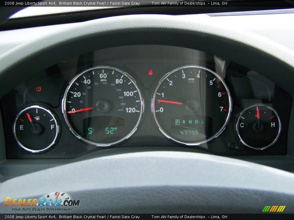 2008 Jeep Liberty Sport 4x4 Brilliant Black Crystal Pearl / Pastel Slate Gray Photo #17