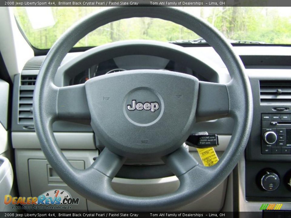 2008 Jeep Liberty Sport 4x4 Brilliant Black Crystal Pearl / Pastel Slate Gray Photo #18