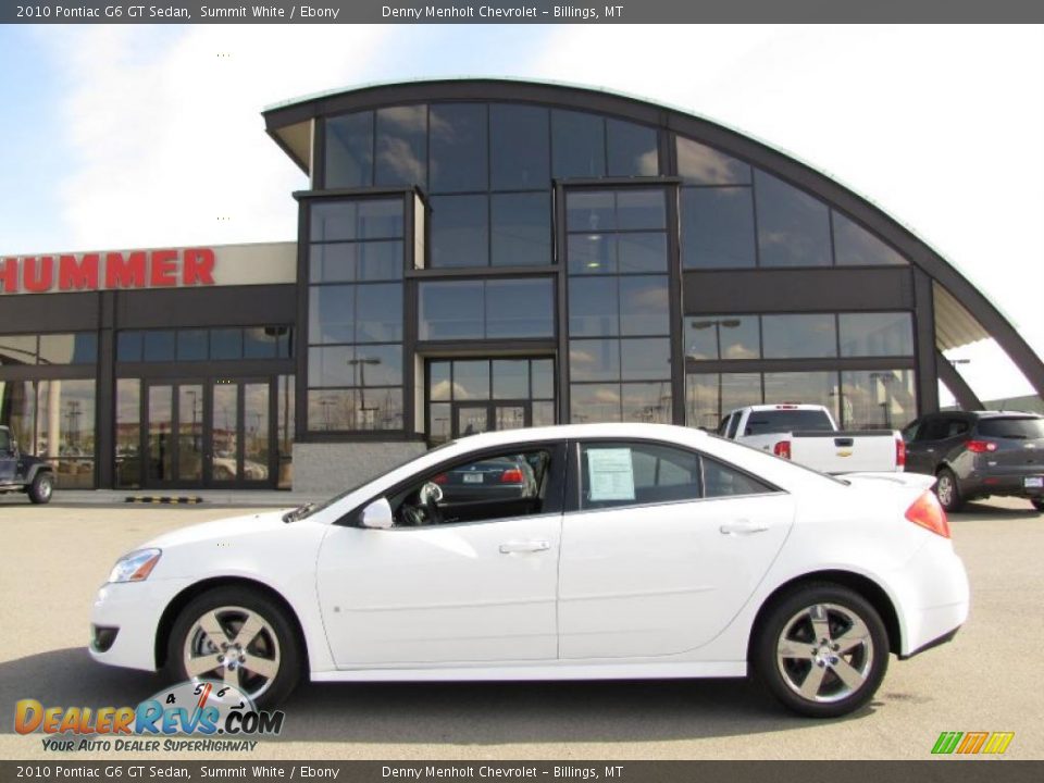2010 Pontiac G6 GT Sedan Summit White / Ebony Photo #1