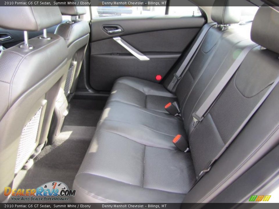 2010 Pontiac G6 GT Sedan Summit White / Ebony Photo #5