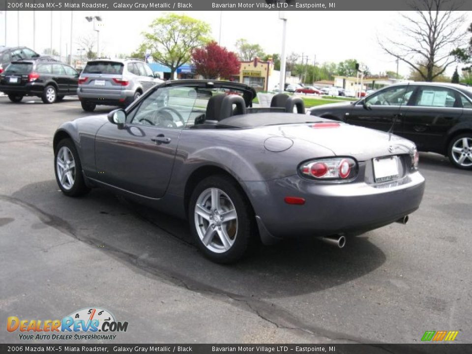 2006 Mazda MX-5 Miata Roadster Galaxy Gray Metallic / Black Photo #3