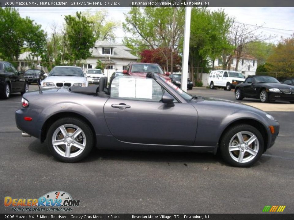 2006 Mazda MX-5 Miata Roadster Galaxy Gray Metallic / Black Photo #6