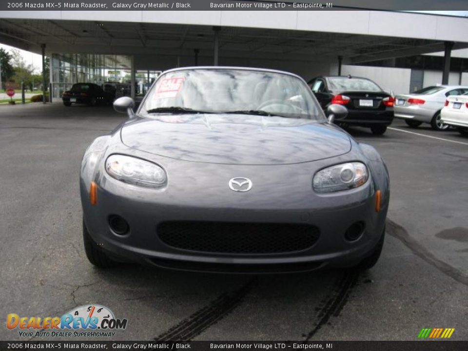 2006 Mazda MX-5 Miata Roadster Galaxy Gray Metallic / Black Photo #8