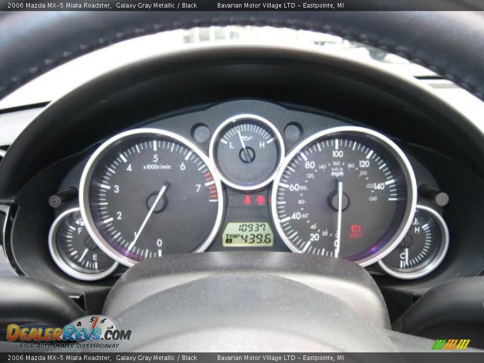 2006 Mazda MX-5 Miata Roadster Galaxy Gray Metallic / Black Photo #18