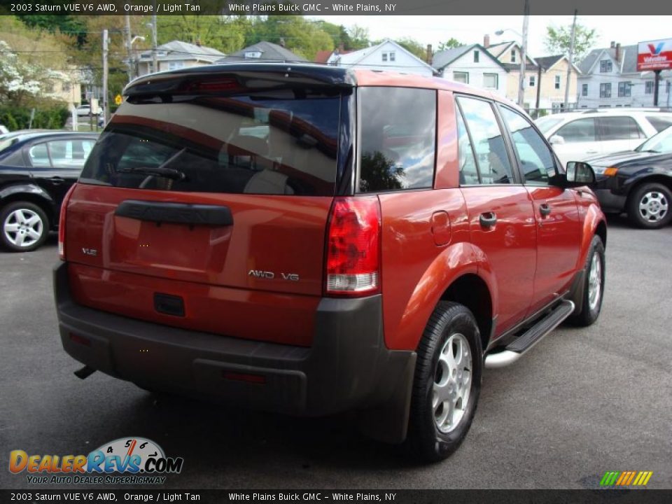2003 Saturn VUE V6 AWD Orange / Light Tan Photo #5