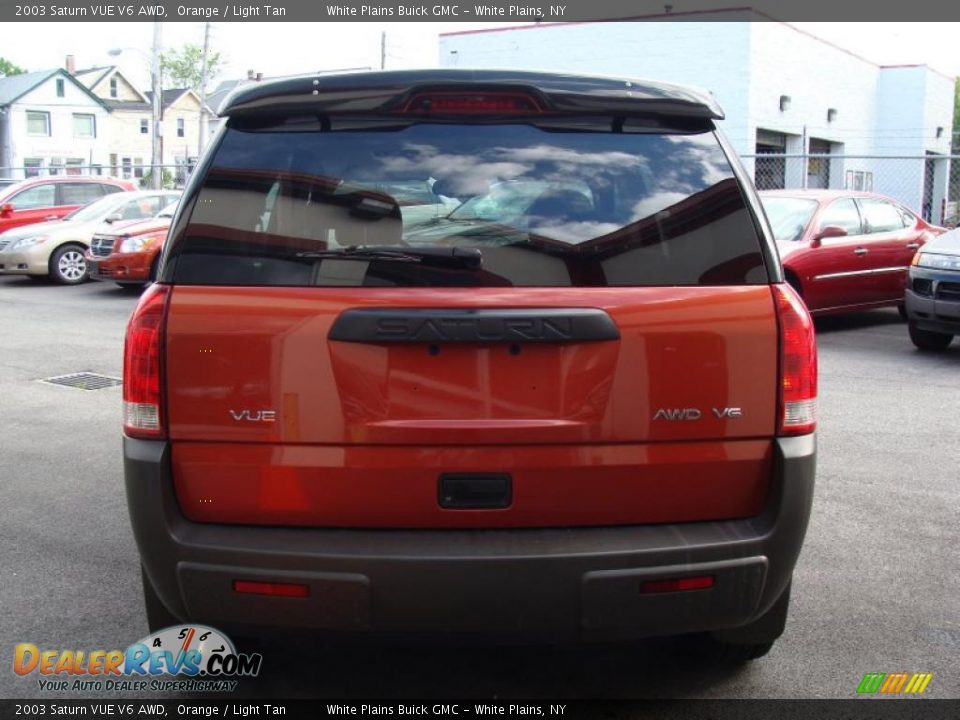2003 Saturn VUE V6 AWD Orange / Light Tan Photo #6