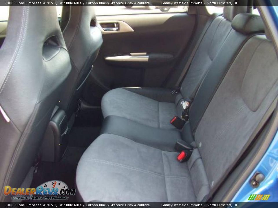 2008 Subaru Impreza WRX STi WR Blue Mica / Carbon Black/Graphite Gray Alcantara Photo #11