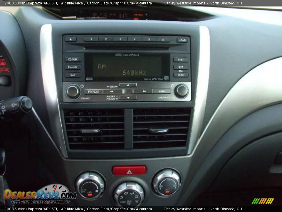 2008 Subaru Impreza WRX STi WR Blue Mica / Carbon Black/Graphite Gray Alcantara Photo #17