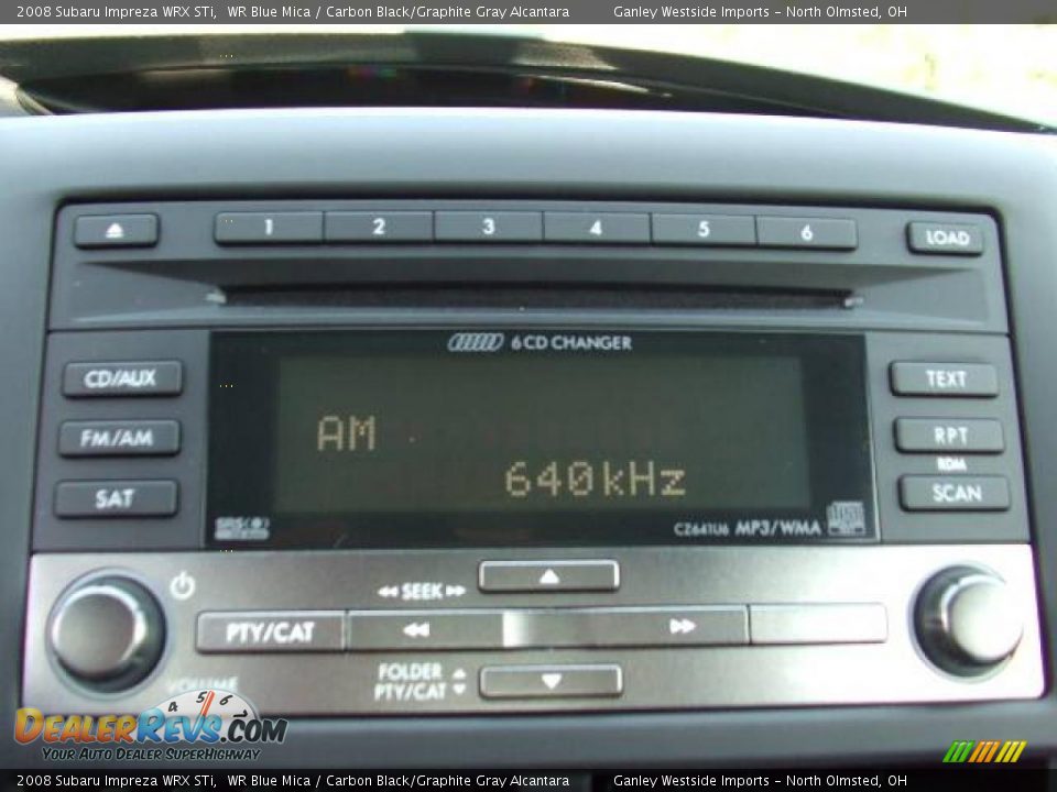 2008 Subaru Impreza WRX STi WR Blue Mica / Carbon Black/Graphite Gray Alcantara Photo #18