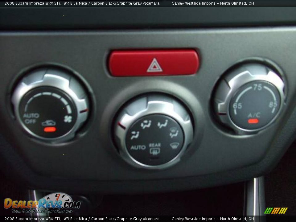 2008 Subaru Impreza WRX STi WR Blue Mica / Carbon Black/Graphite Gray Alcantara Photo #19