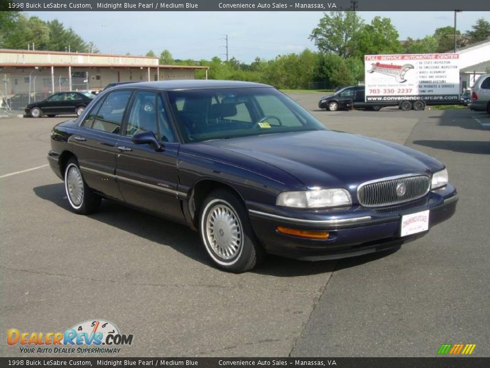 1998 Buick LeSabre Custom Midnight Blue Pearl / Medium Blue Photo #2