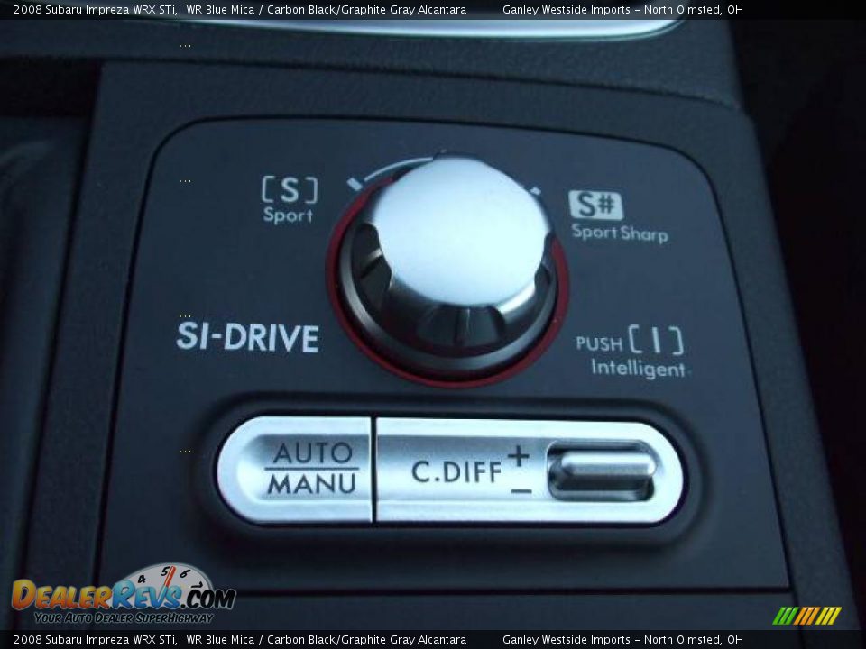 2008 Subaru Impreza WRX STi WR Blue Mica / Carbon Black/Graphite Gray Alcantara Photo #20