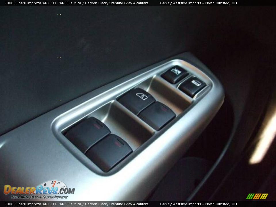 2008 Subaru Impreza WRX STi WR Blue Mica / Carbon Black/Graphite Gray Alcantara Photo #21