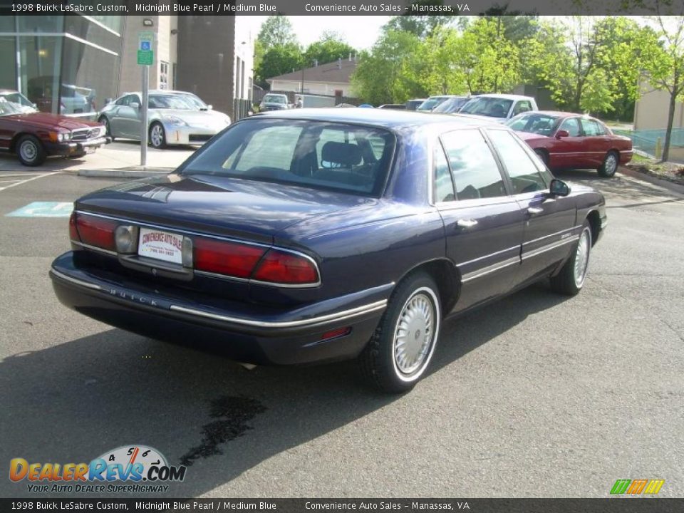 1998 Buick LeSabre Custom Midnight Blue Pearl / Medium Blue Photo #8