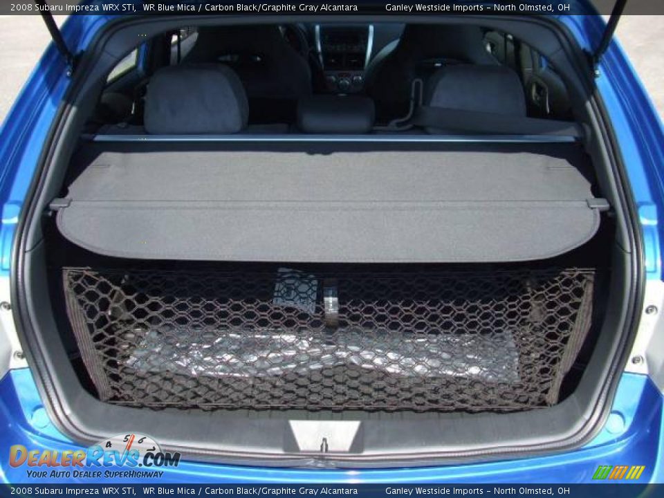 2008 Subaru Impreza WRX STi WR Blue Mica / Carbon Black/Graphite Gray Alcantara Photo #23