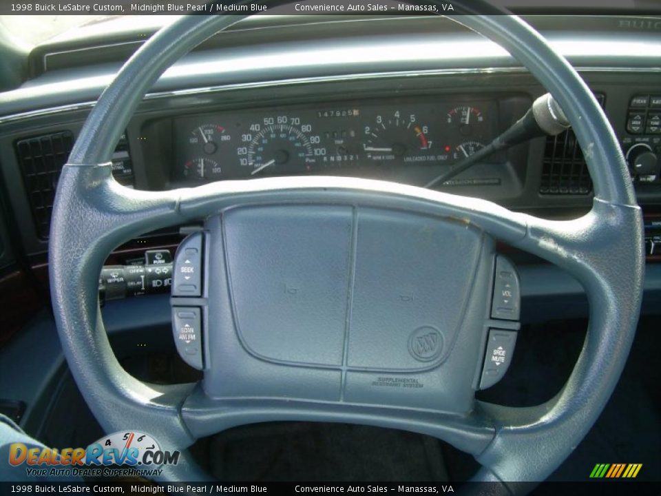 1998 Buick LeSabre Custom Midnight Blue Pearl / Medium Blue Photo #18
