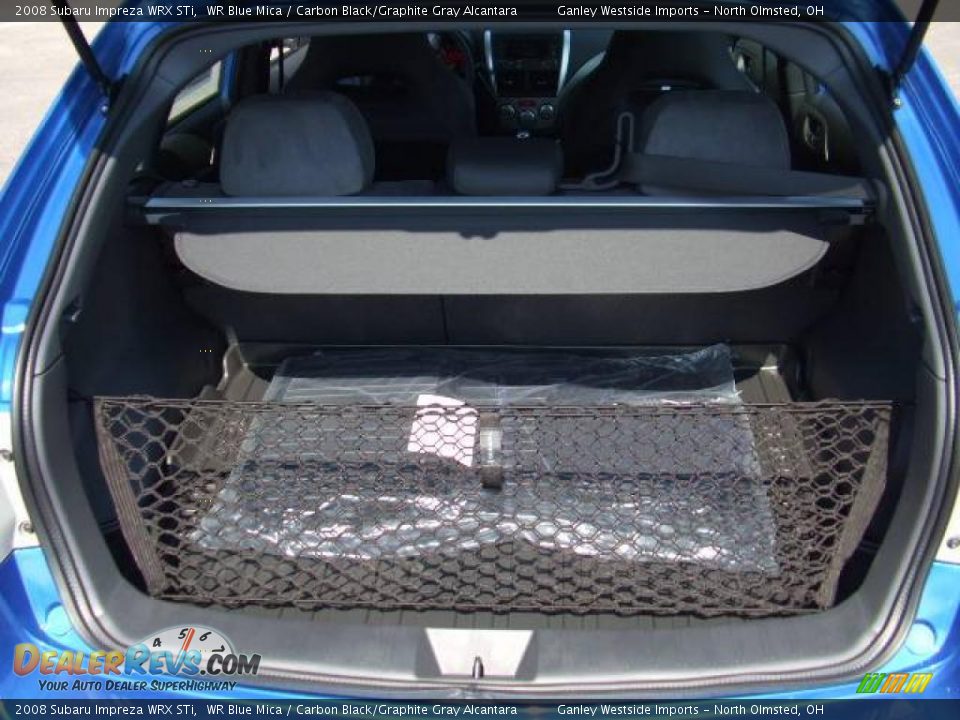 2008 Subaru Impreza WRX STi WR Blue Mica / Carbon Black/Graphite Gray Alcantara Photo #24