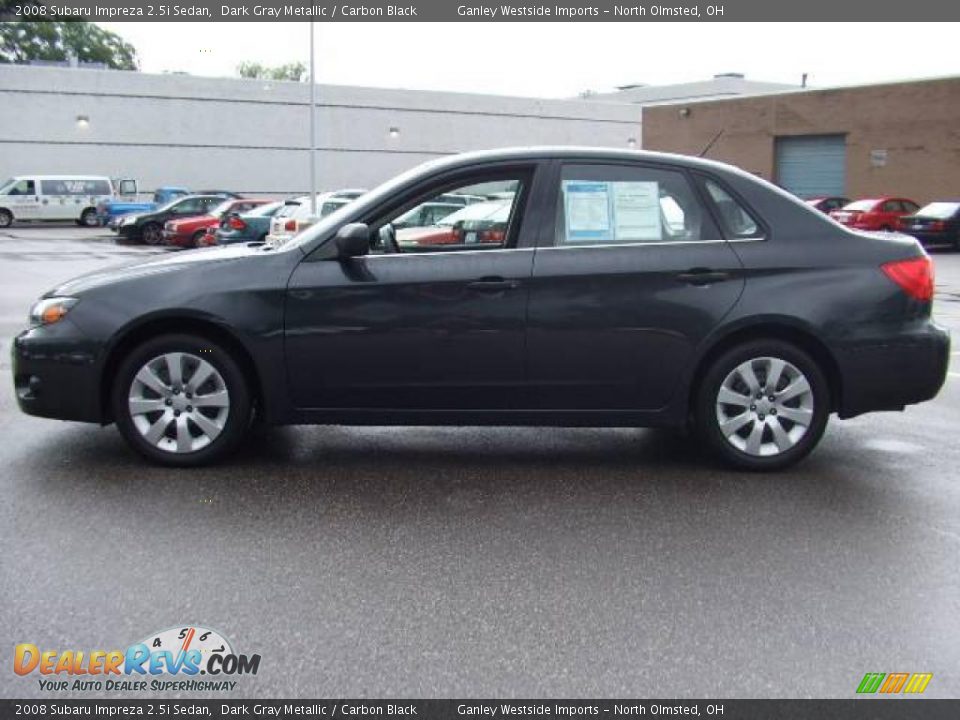 2008 Subaru Impreza 2.5i Sedan Dark Gray Metallic / Carbon Black Photo #2