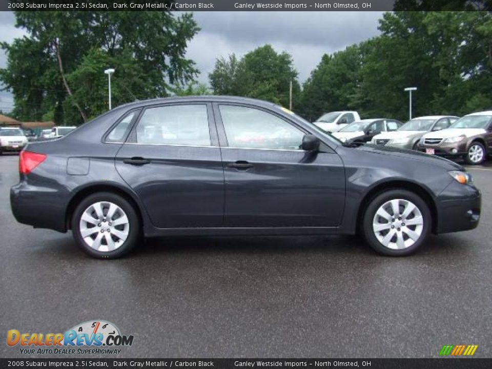 2008 Subaru Impreza 2.5i Sedan Dark Gray Metallic / Carbon Black Photo #6