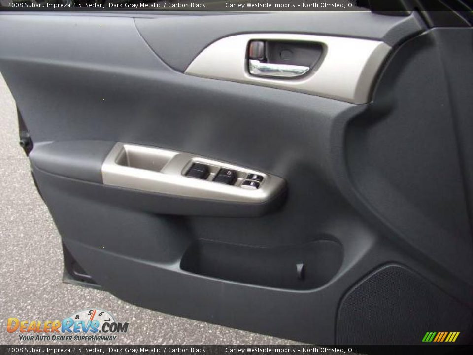2008 Subaru Impreza 2.5i Sedan Dark Gray Metallic / Carbon Black Photo #20