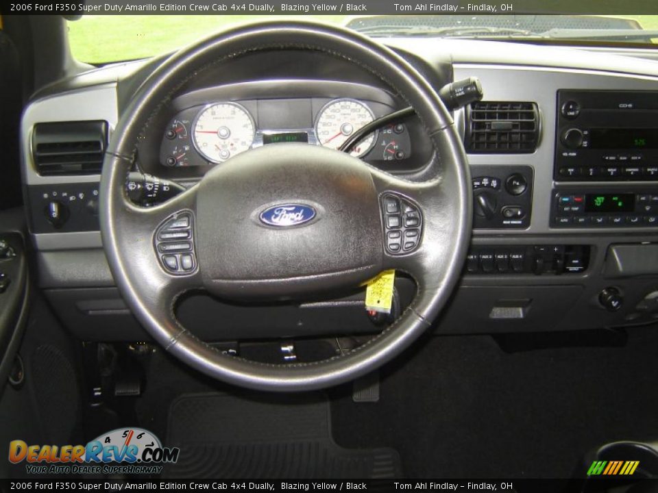 2006 Ford F350 Super Duty Amarillo Edition Crew Cab 4x4 Dually Blazing Yellow / Black Photo #15