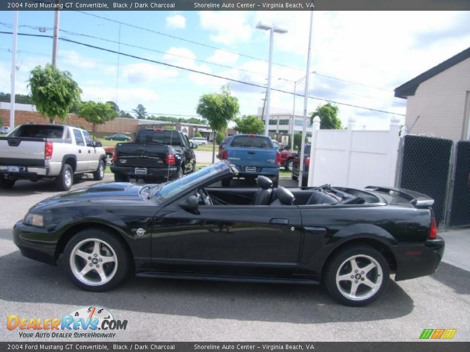 2004 Ford Mustang GT Convertible Black / Dark Charcoal Photo #2