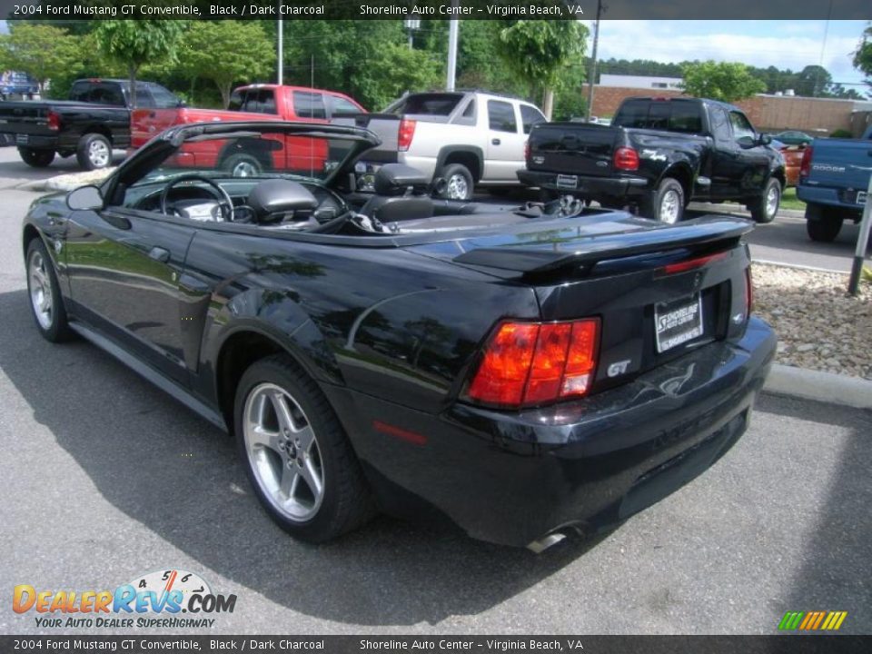 2004 Ford Mustang GT Convertible Black / Dark Charcoal Photo #3