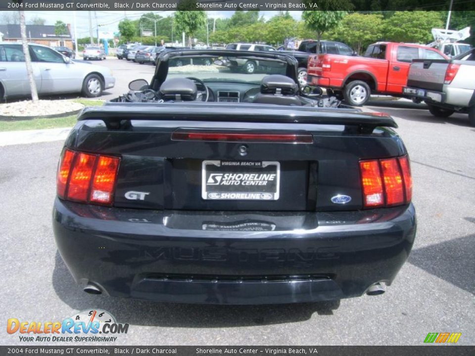 2004 Ford Mustang GT Convertible Black / Dark Charcoal Photo #4