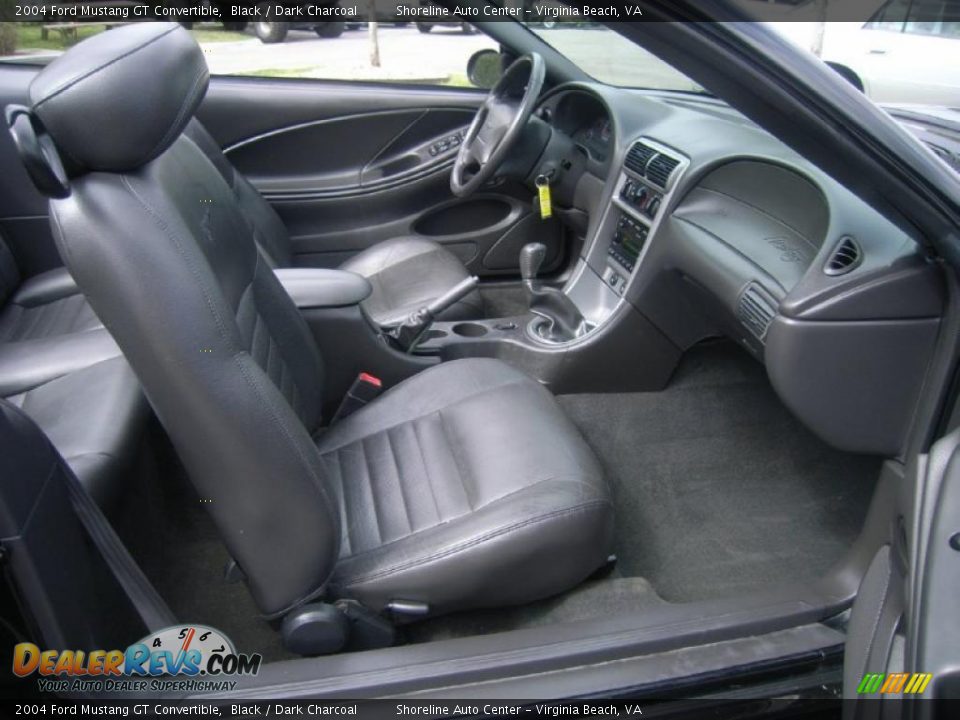2004 Ford Mustang GT Convertible Black / Dark Charcoal Photo #13