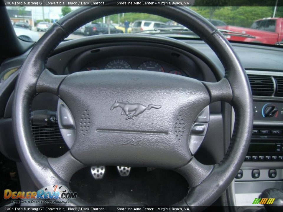 2004 Ford Mustang GT Convertible Black / Dark Charcoal Photo #17