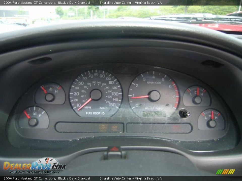 2004 Ford Mustang GT Convertible Black / Dark Charcoal Photo #18
