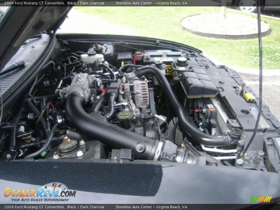 2004 Ford Mustang GT Convertible Black / Dark Charcoal Photo #21