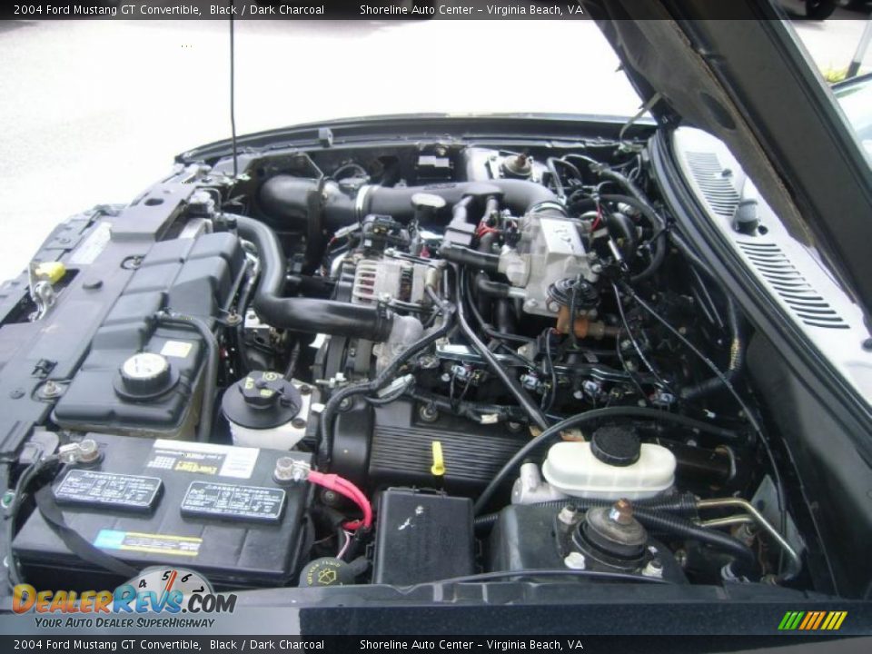 2004 Ford Mustang GT Convertible Black / Dark Charcoal Photo #23