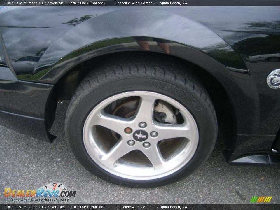 2004 Ford Mustang GT Convertible Black / Dark Charcoal Photo #26