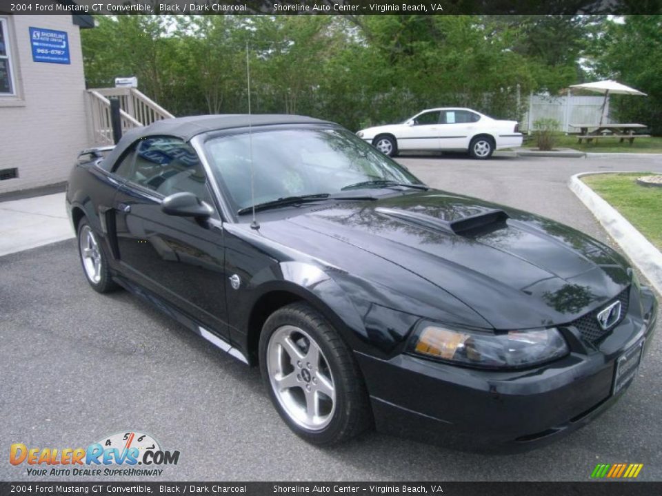 2004 Ford Mustang GT Convertible Black / Dark Charcoal Photo #29