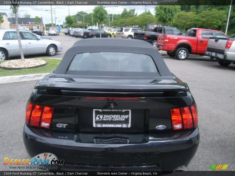 2004 Ford Mustang GT Convertible Black / Dark Charcoal Photo #30