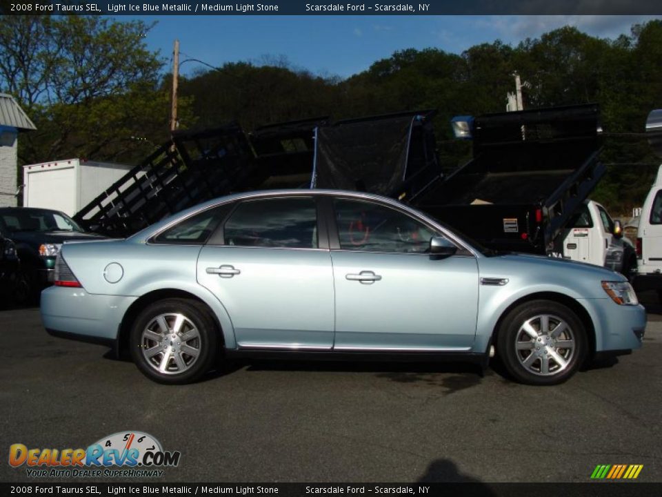 2008 Ford Taurus SEL Light Ice Blue Metallic / Medium Light Stone Photo #4