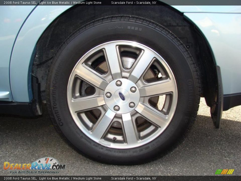 2008 Ford Taurus SEL Light Ice Blue Metallic / Medium Light Stone Photo #9