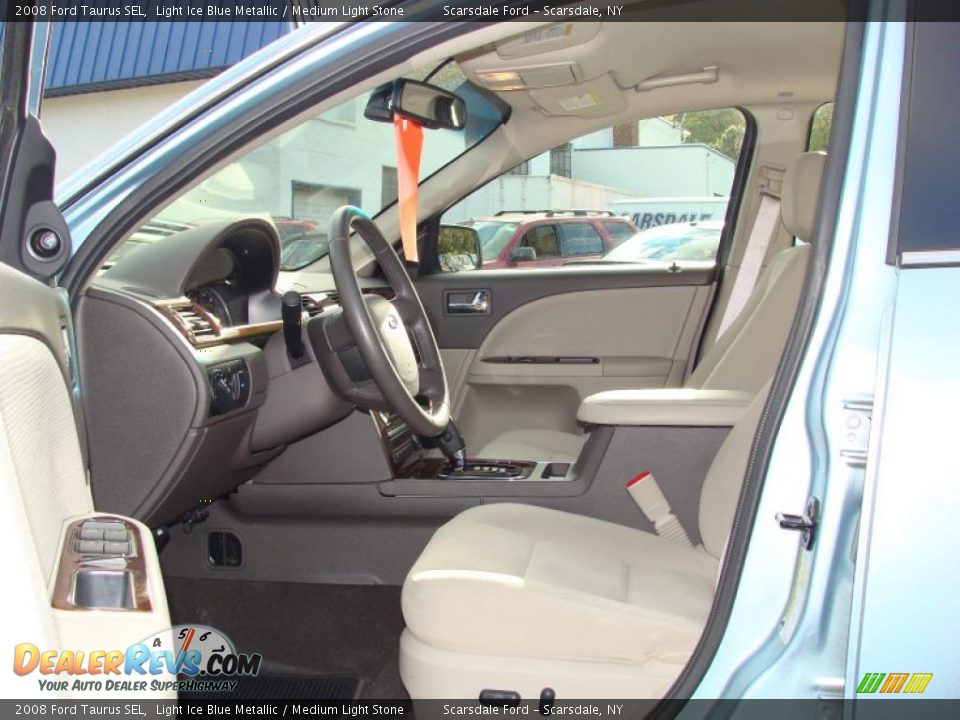 2008 Ford Taurus SEL Light Ice Blue Metallic / Medium Light Stone Photo #11