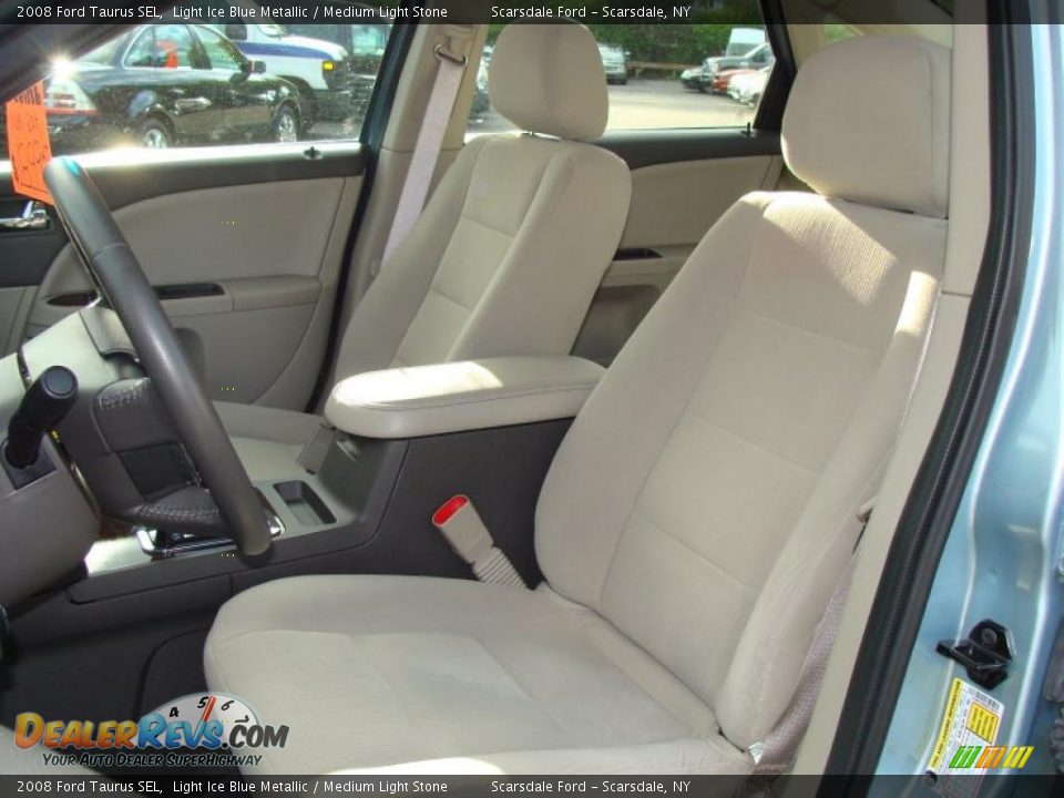2008 Ford Taurus SEL Light Ice Blue Metallic / Medium Light Stone Photo #14