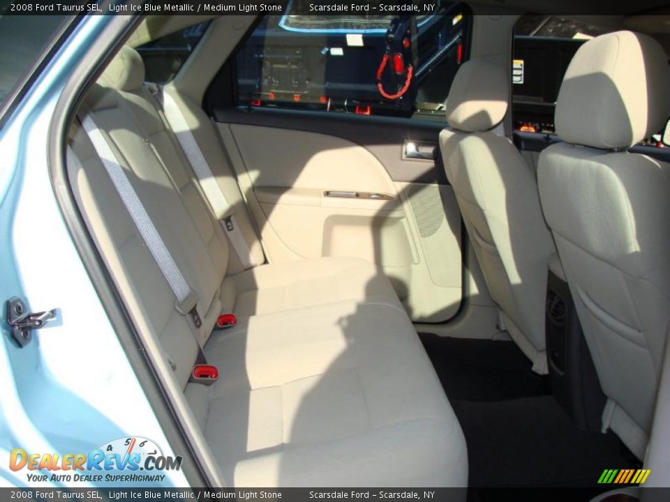 2008 Ford Taurus SEL Light Ice Blue Metallic / Medium Light Stone Photo #16